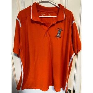 Houston Astros 2017 World Champions Antigua Dri Fit Orange polo Shirt size XXL
